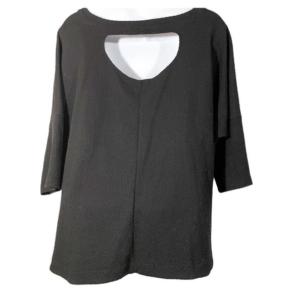 Philosophy Textured Cut Out Back Blouse Medium - Picture 2 of 9